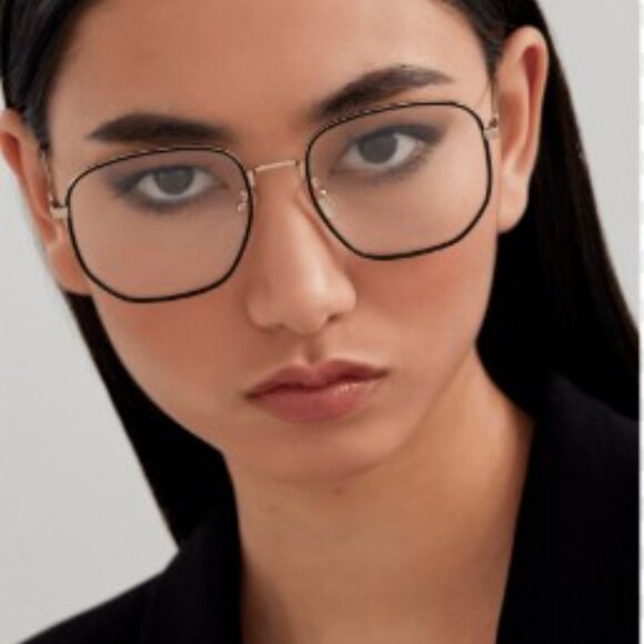 Gucci GG1197OA 003 Eyeglasses Gold/Black 56mm Square Frame - Picture 3 of 13